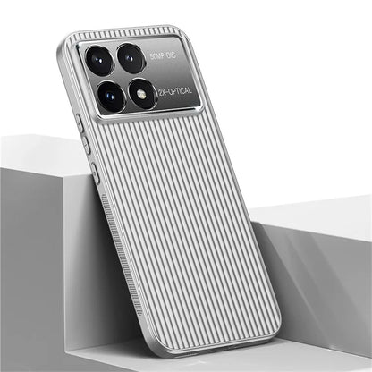 For Xiaomi Poco F6 Pro 5G  /  Redmi K70 5G  /  K70 Pro 5G Case PC+TPU Phone Cover Corrugated Pattern