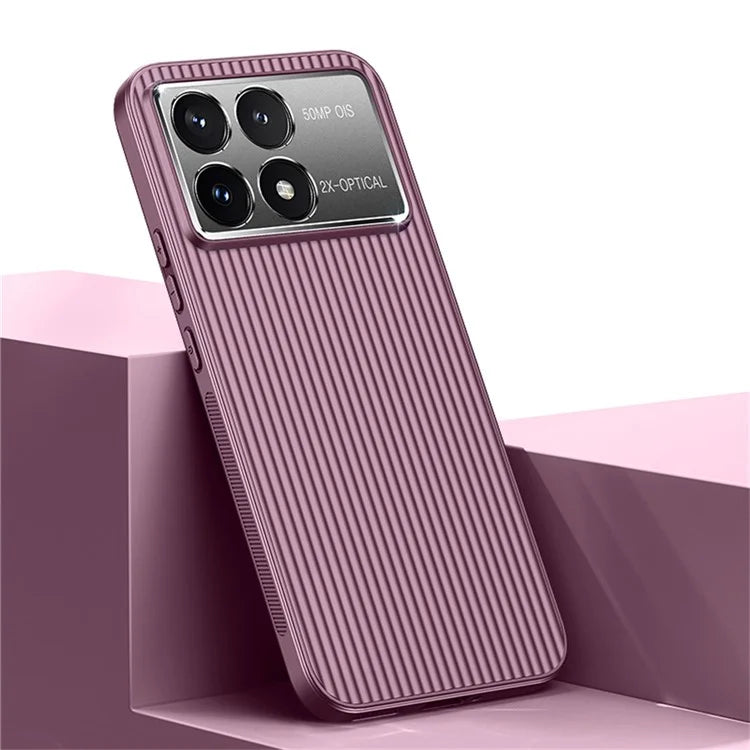For Xiaomi Poco F6 Pro 5G  /  Redmi K70 5G  /  K70 Pro 5G Case PC+TPU Phone Cover Corrugated Pattern