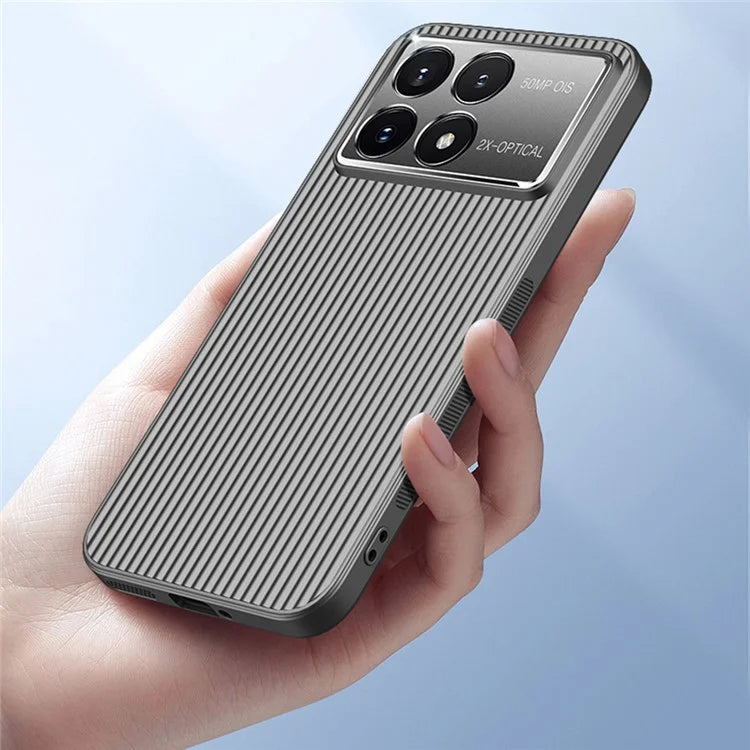 For Xiaomi Poco F6 Pro 5G  /  Redmi K70 5G  /  K70 Pro 5G Case PC+TPU Phone Cover Corrugated Pattern
