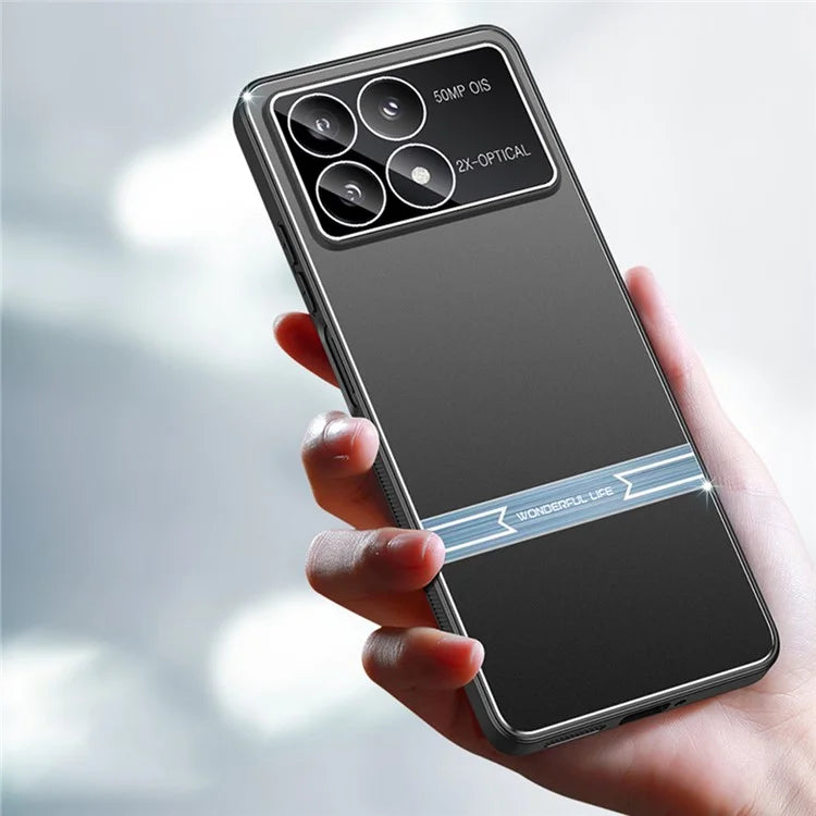 For Xiaomi Poco F6 Pro 5G / Redmi K70 5G / K70 Pro 5G Case Matte Metal Back PC+TPU Phone Cover