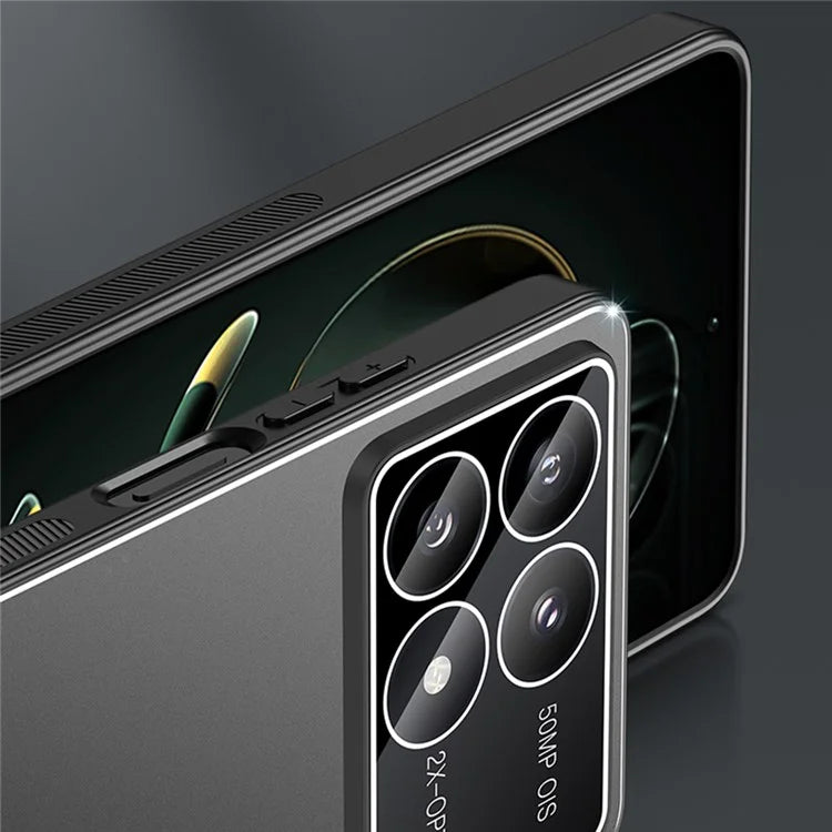 For Xiaomi Poco F6 Pro 5G / Redmi K70 5G / K70 Pro 5G Case Matte Metal Back PC+TPU Phone Cover