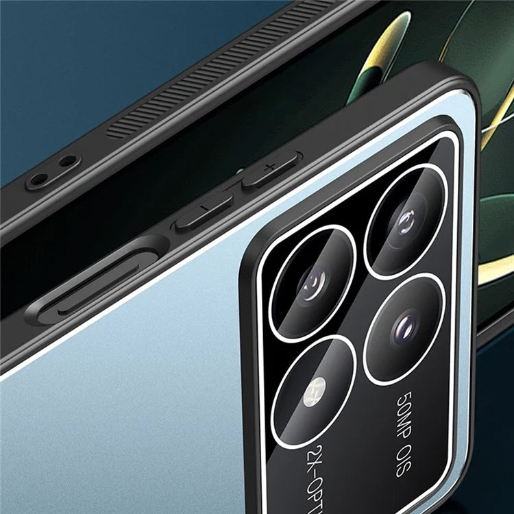 For Xiaomi Poco F6 Pro 5G / Redmi K70 5G / K70 Pro 5G Case PC+TPU Matte Back Phone Cover with Lens Film