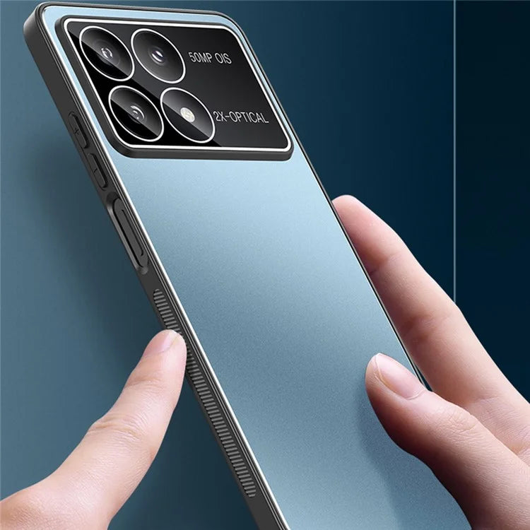 For Xiaomi Poco F6 Pro 5G / Redmi K70 5G / K70 Pro 5G Case PC+TPU Matte Back Phone Cover with Lens Film