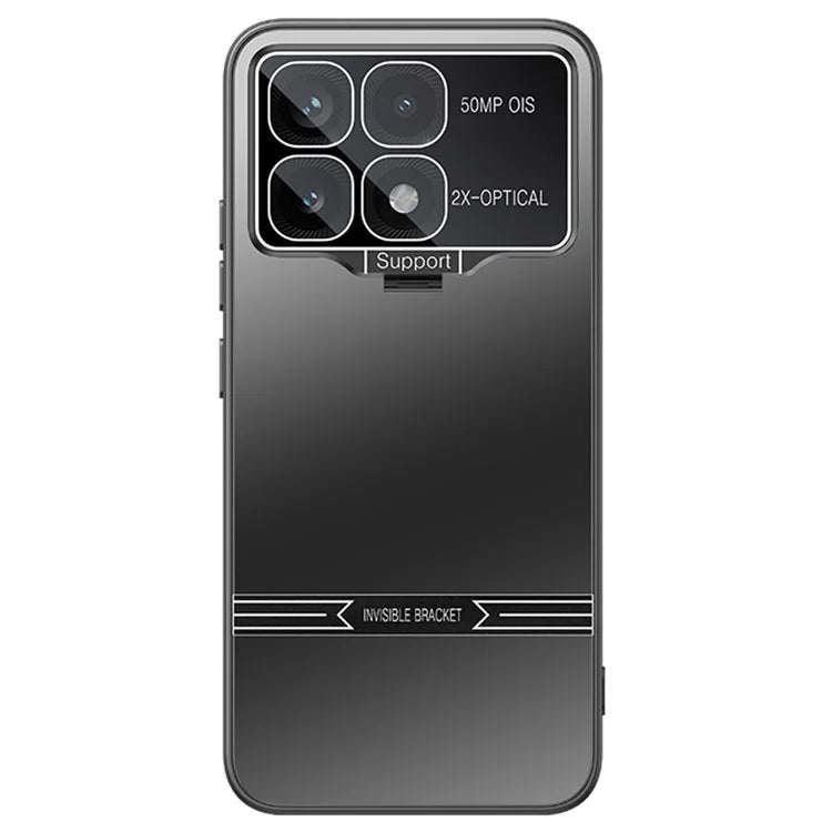 For Xiaomi Poco F6 Pro 5G / Redmi K70 5G / K70 Pro 5G Case Kickstand PC+TPU Matte Phone Cover with Lens Film