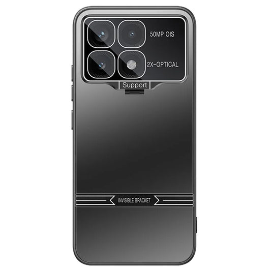 For Xiaomi Poco F6 Pro 5G / Redmi K70 5G / K70 Pro 5G Case Kickstand PC+TPU Matte Phone Cover with Lens Film