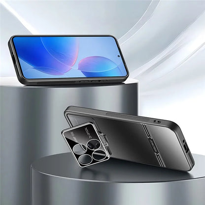 For Xiaomi Poco F6 Pro 5G / Redmi K70 5G / K70 Pro 5G Case Kickstand PC+TPU Matte Phone Cover with Lens Film
