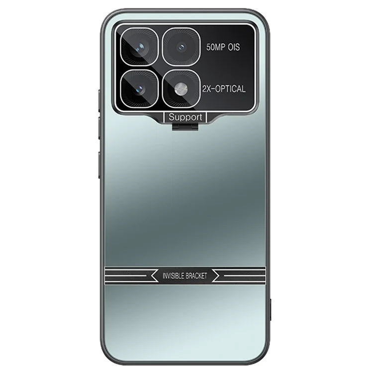 For Xiaomi Poco F6 Pro 5G / Redmi K70 5G / K70 Pro 5G Case Kickstand PC+TPU Matte Phone Cover with Lens Film
