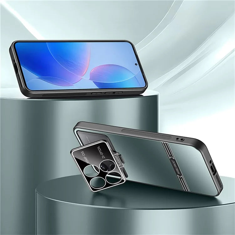 For Xiaomi Poco F6 Pro 5G / Redmi K70 5G / K70 Pro 5G Case Kickstand PC+TPU Matte Phone Cover with Lens Film