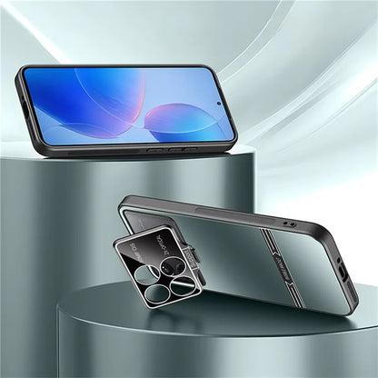 For Xiaomi Poco F6 Pro 5G / Redmi K70 5G / K70 Pro 5G Case Kickstand PC+TPU Matte Phone Cover with Lens Film