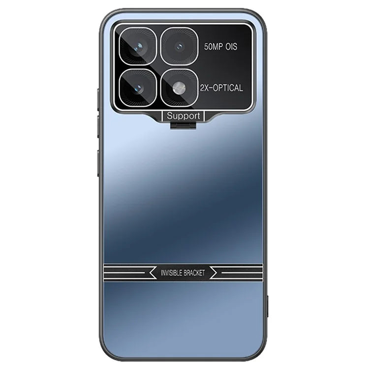 For Xiaomi Poco F6 Pro 5G / Redmi K70 5G / K70 Pro 5G Case Kickstand PC+TPU Matte Phone Cover with Lens Film