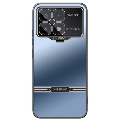 For Xiaomi Poco F6 Pro 5G / Redmi K70 5G / K70 Pro 5G Case Kickstand PC+TPU Matte Phone Cover with Lens Film