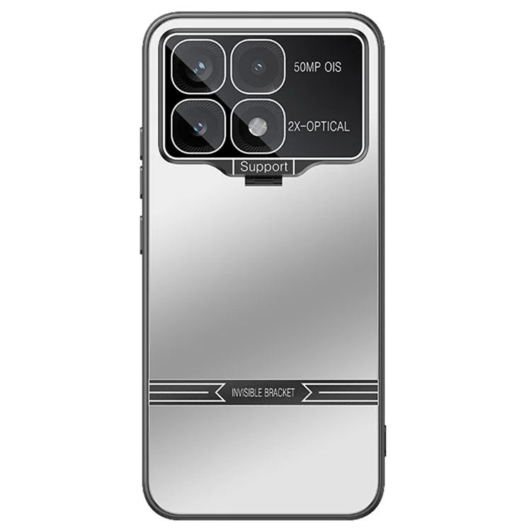 For Xiaomi Poco F6 Pro 5G / Redmi K70 5G / K70 Pro 5G Case Kickstand PC+TPU Matte Phone Cover with Lens Film