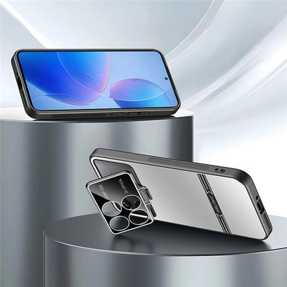 For Xiaomi Poco F6 Pro 5G / Redmi K70 5G / K70 Pro 5G Case Kickstand PC+TPU Matte Phone Cover with Lens Film