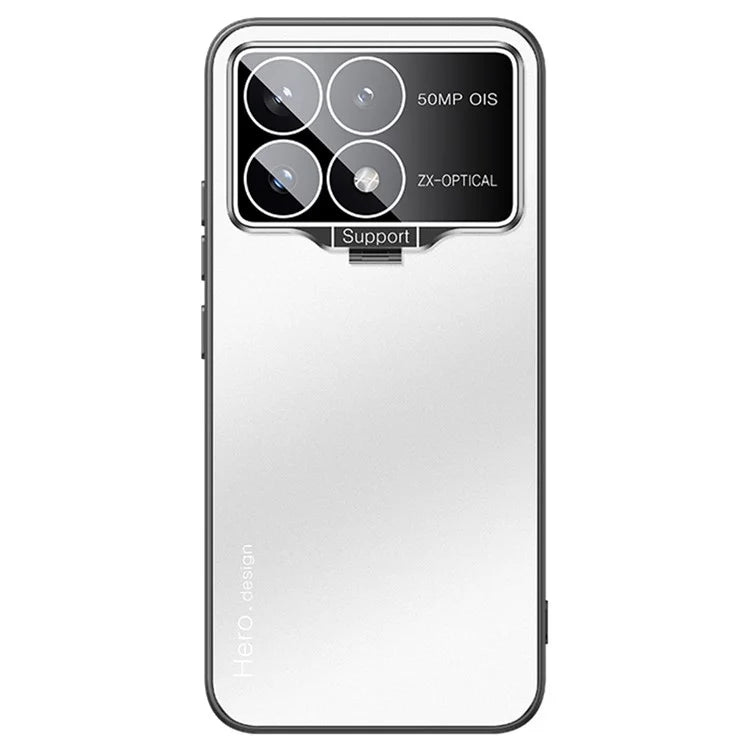 For Xiaomi Poco F6 Pro 5G / Redmi K70 5G / K70 Pro 5G Case Shockproof PC+TPU Phone Cover Invisible Lens Kickstand