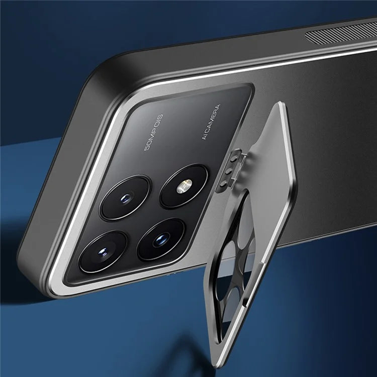 For Xiaomi Poco F6 Pro 5G / Redmi K70 5G / K70 Pro 5G Case Shockproof PC+TPU Phone Cover Invisible Lens Kickstand