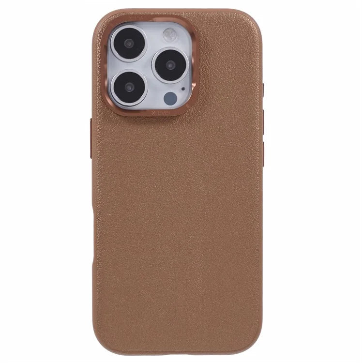 X-LEVEL For iPhone 16 Pro Case PU Leather Hard PC Back Phone Cover