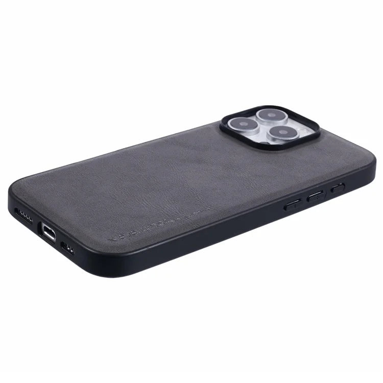 X-LEVEL Bojue-3 Series For iPhone 16 Pro Max Case Business Leather Coated PC+TPU Phone Cover