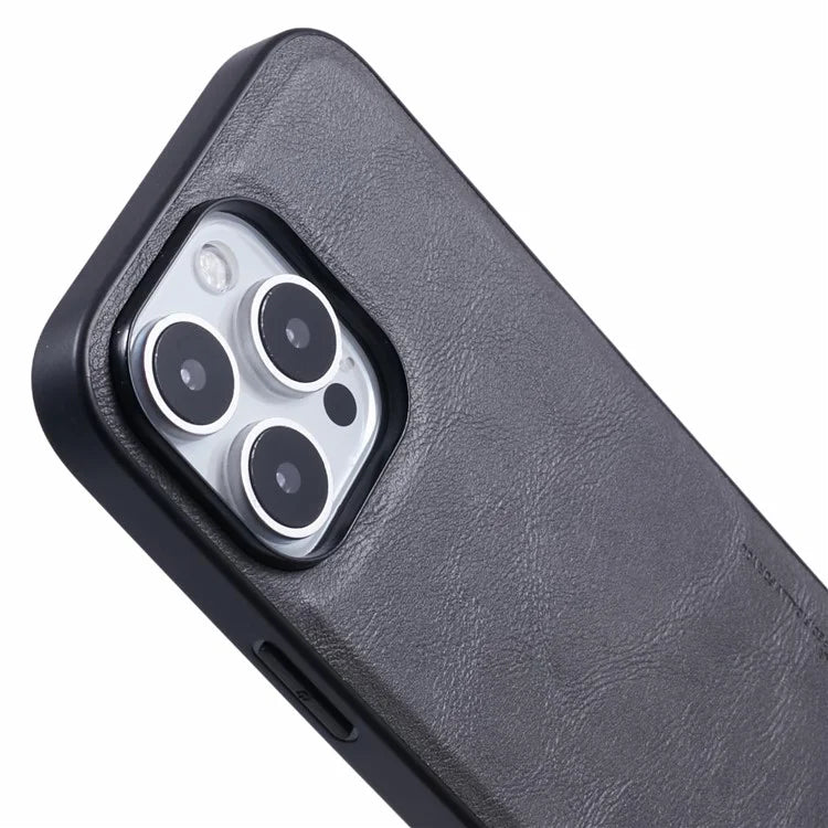 X-LEVEL Bojue-3 Series For iPhone 16 Pro Max Case Business Leather Coated PC+TPU Phone Cover