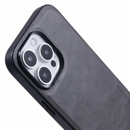 X-LEVEL Bojue-3 Series For iPhone 16 Pro Max Case Business Leather Coated PC+TPU Phone Cover