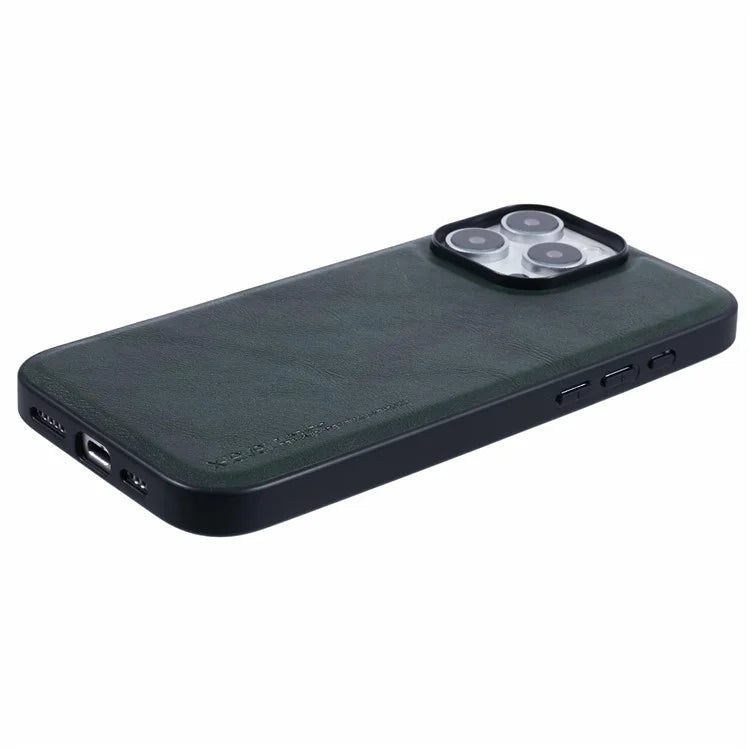 X-LEVEL Bojue-3 Series For iPhone 16 Pro Max Case Business Leather Coated PC+TPU Phone Cover