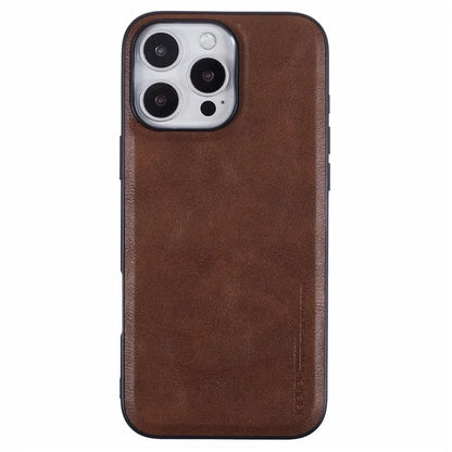 X-LEVEL Bojue-3 Series For iPhone 16 Pro Max Case Business Leather Coated PC+TPU Phone Cover