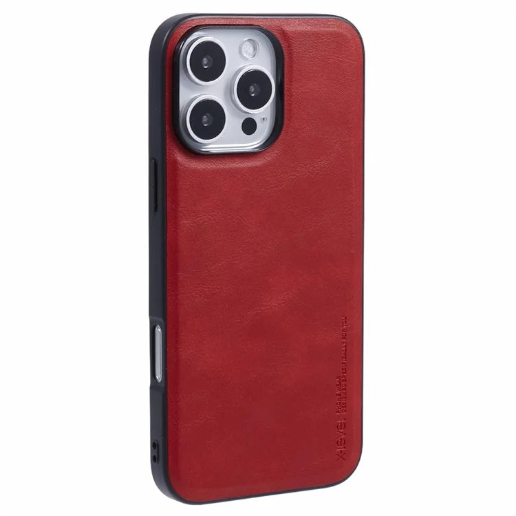 X-LEVEL Bojue-3 Series For iPhone 16 Pro Max Case Business Leather Coated PC+TPU Phone Cover