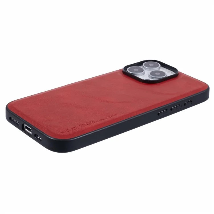 X-LEVEL Bojue-3 Series For iPhone 16 Pro Max Case Business Leather Coated PC+TPU Phone Cover