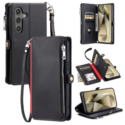 015 Style For Samsung Galaxy A15 5G / A15 4G Zipper Wallet Case Leather Phone Cover