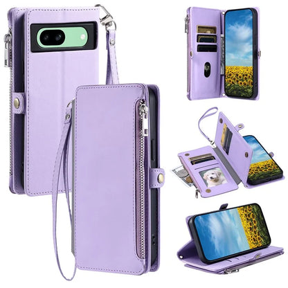 015 Style For Google Pixel 8a Wallet Case Drop-Proof Leather Phone Cover