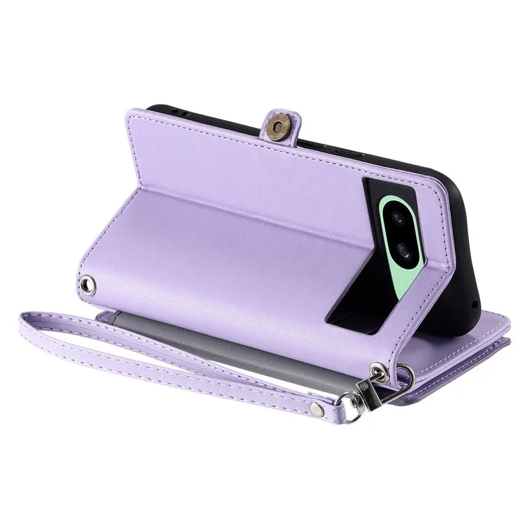 015 Style For Google Pixel 8a Wallet Case Drop-Proof Leather Phone Cover