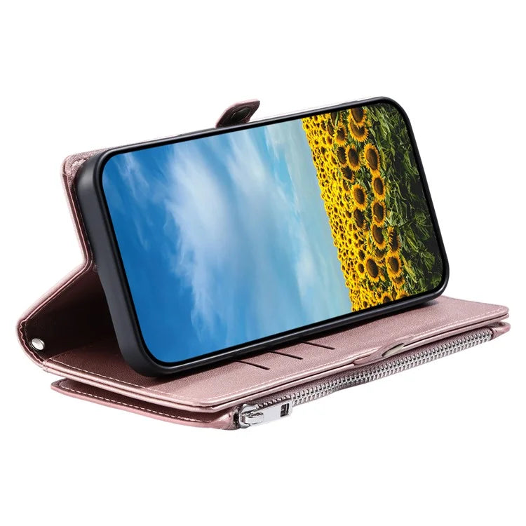 015 Style For Google Pixel 8a Wallet Case Drop-Proof Leather Phone Cover