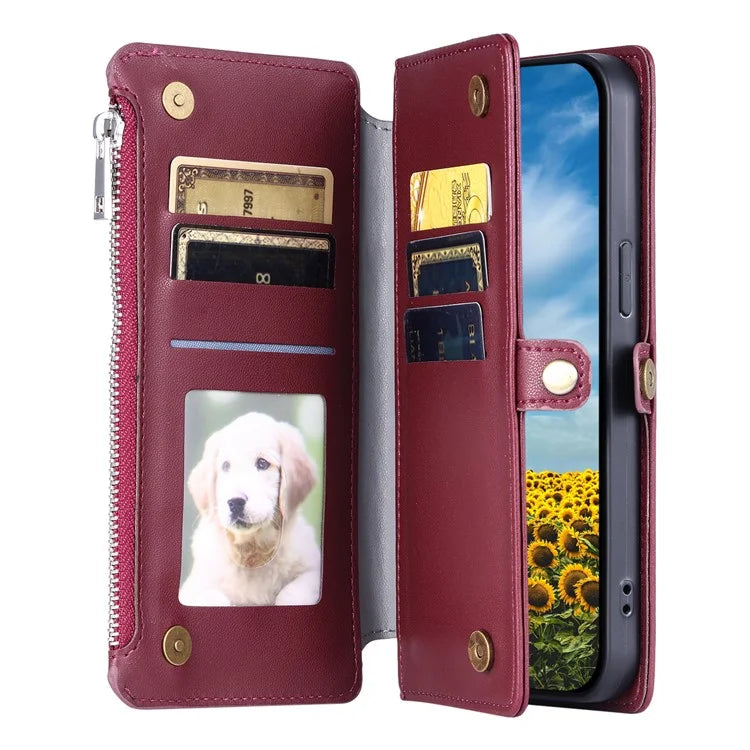 015 Style For Google Pixel 8a Wallet Case Drop-Proof Leather Phone Cover