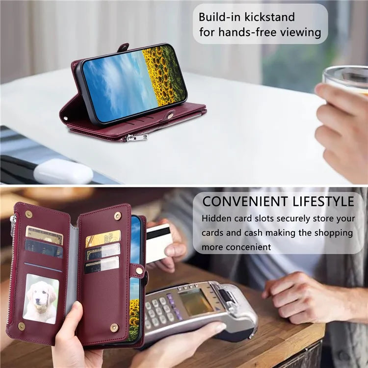 015 Style For Google Pixel 8a Wallet Case Drop-Proof Leather Phone Cover