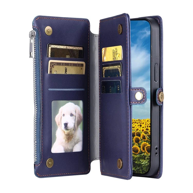 015 Style For Google Pixel 8a Wallet Case Drop-Proof Leather Phone Cover