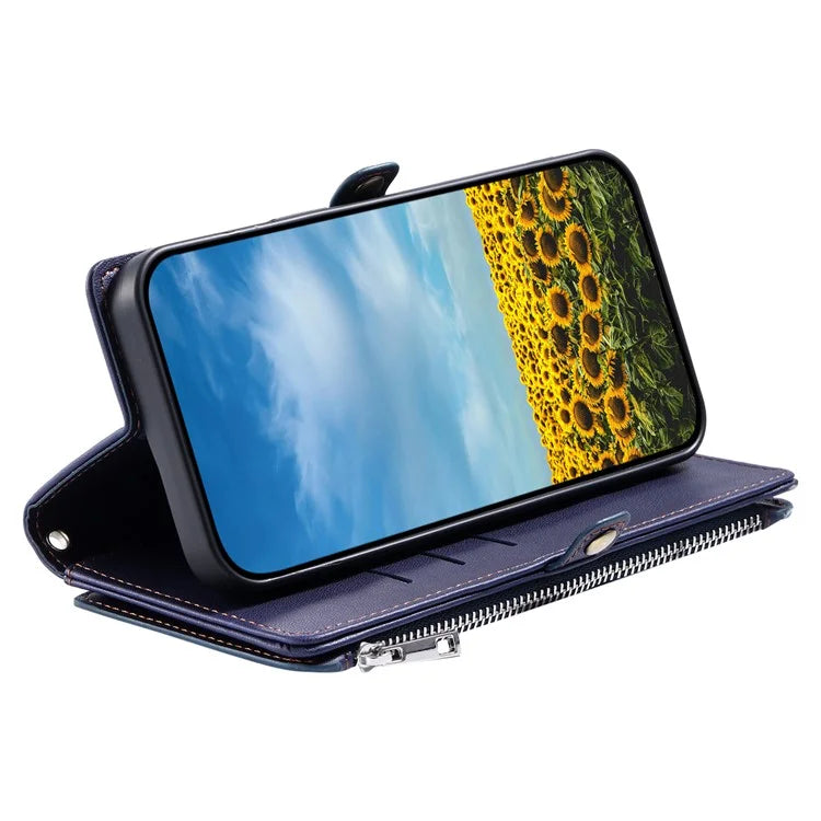 015 Style For Google Pixel 8a Wallet Case Drop-Proof Leather Phone Cover