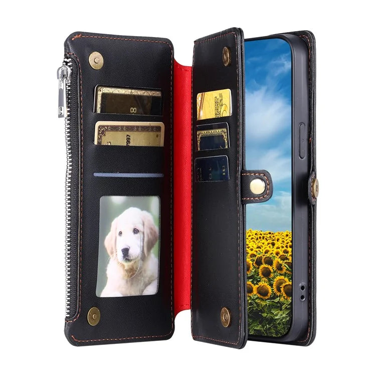 015 Style For Google Pixel 8a Wallet Case Drop-Proof Leather Phone Cover