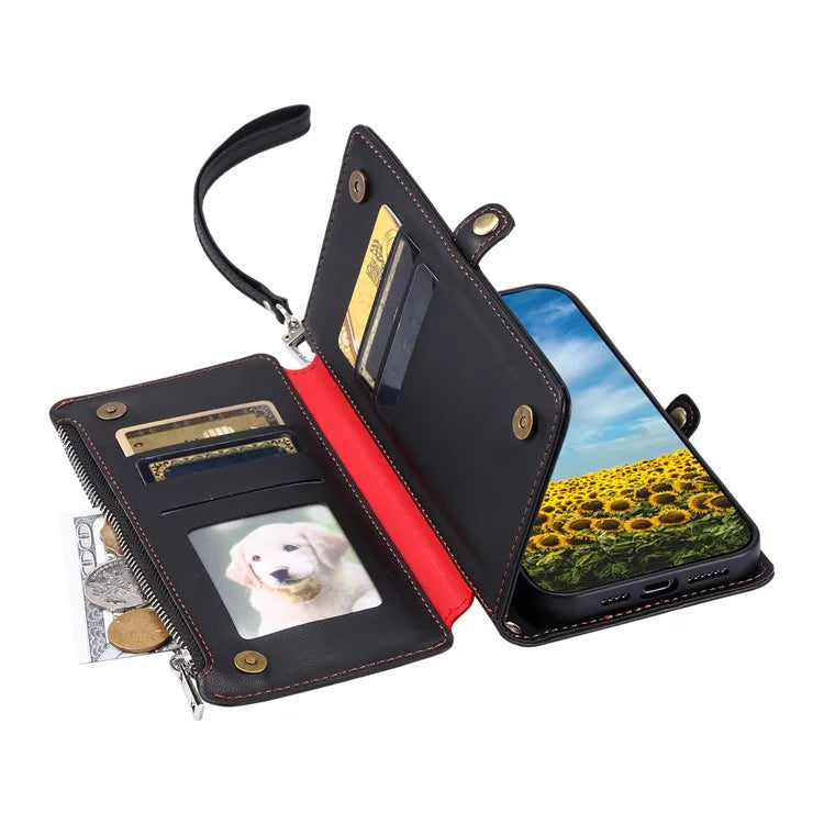 015 Style For Google Pixel 8a Wallet Case Drop-Proof Leather Phone Cover