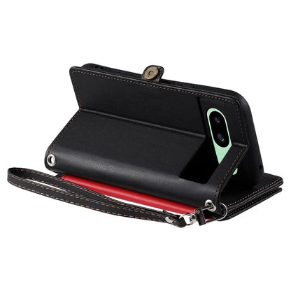 015 Style For Google Pixel 8a Wallet Case Drop-Proof Leather Phone Cover