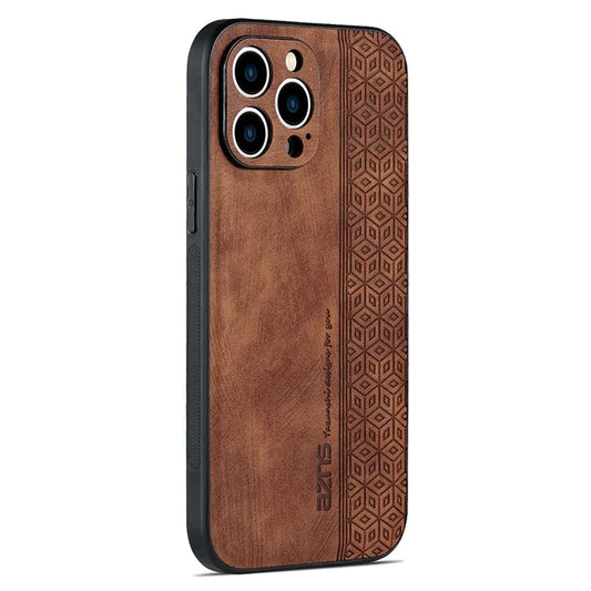 AZNS For iPhone 16 Pro Max Case Anti-Drop PU Leather+TPU Phone Cover