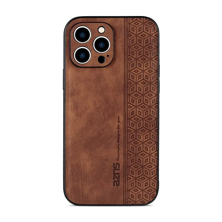 AZNS For iPhone 16 Pro Max Case Anti-Drop PU Leather+TPU Phone Cover