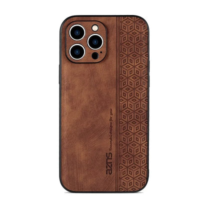 AZNS For iPhone 16 Pro Max Case Anti-Drop PU Leather+TPU Phone Cover