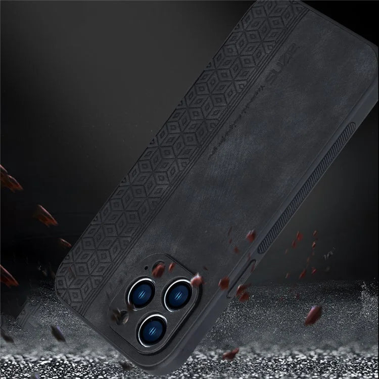 AZNS For iPhone 16 Pro Max Case Anti-Drop PU Leather+TPU Phone Cover