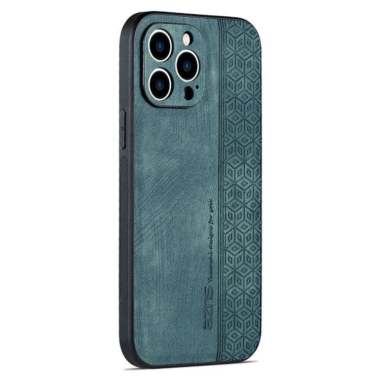 AZNS For iPhone 16 Pro Max Case Anti-Drop PU Leather+TPU Phone Cover