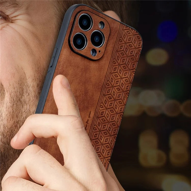 AZNS For iPhone 16 Pro Max Case Anti-Drop PU Leather+TPU Phone Cover