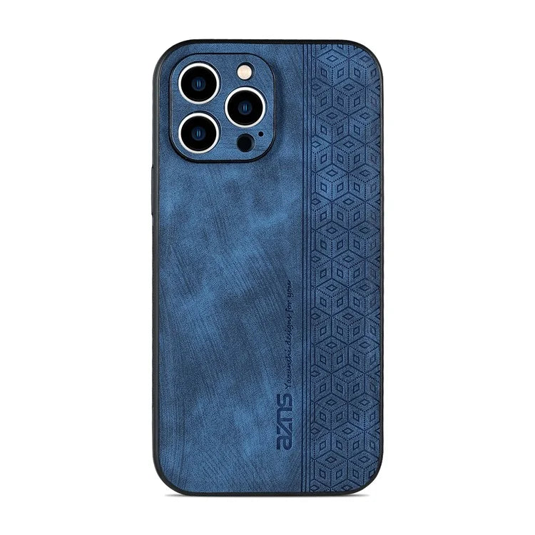 AZNS For iPhone 16 Pro Max Case Anti-Drop PU Leather+TPU Phone Cover