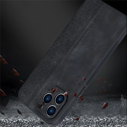 AZNS For iPhone 16 Pro Max Case Anti-Drop PU Leather+TPU Phone Cover