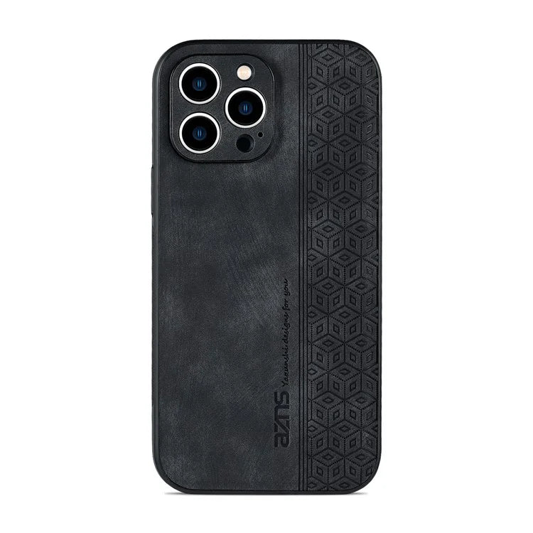 AZNS For iPhone 16 Pro Max Case Anti-Drop PU Leather+TPU Phone Cover