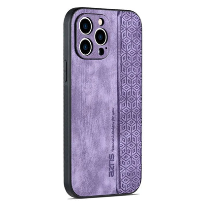 AZNS For iPhone 16 Pro Case Protective PU Leather Covered TPU Phone Shell
