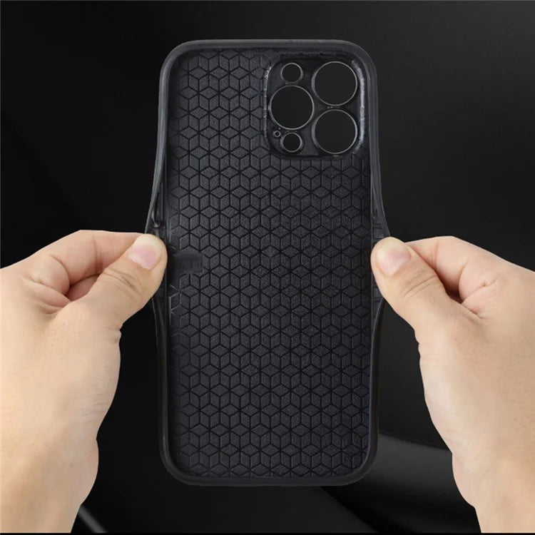 AZNS For iPhone 16 Pro Case Protective PU Leather Covered TPU Phone Shell