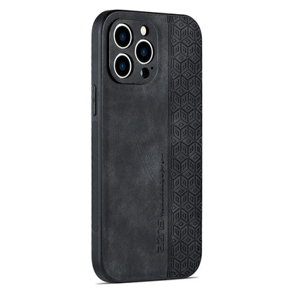 AZNS For iPhone 16 Pro Case Protective PU Leather Covered TPU Phone Shell